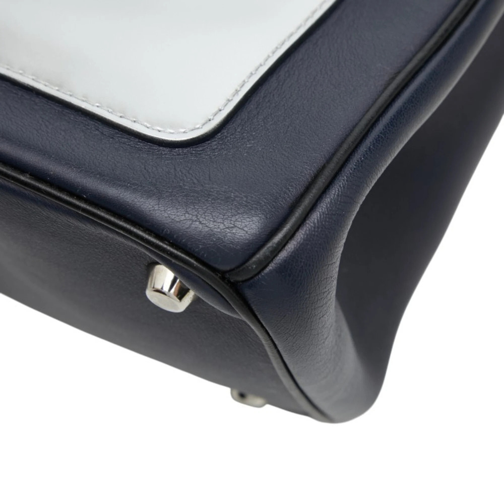 CHRISTIAN DIOR Blue Leather Shoulder Bag - Picture 6 of 14